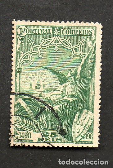 Sellos: FILA 1898 PORTUGAL AF-151 YVERT 149 CAMINHO MAR&Iacute;TIMO PARA INDIA USADO (O)