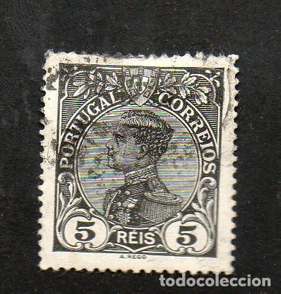 Sellos: FILA 1910 PORTUGAL AF-157 YVERT 155 D.MANUEL II USADO (O)