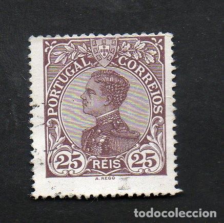 Sellos: FILA 1910 PORTUGAL AF-161 YVERT 159 D.MANUEL II USADO (O)