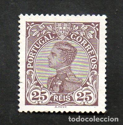 Sellos: FILA 1910 PORTUGAL AF-161 YVERT 159 D.MANUEL II NUEVO (*)