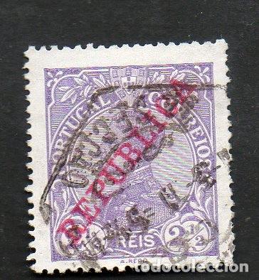 Sellos: FILA 1910 PORTUGAL AF-170 YVERT 168 D.MANUEL II SOBRE/REP&Uacute;BLICA CIRCULADO