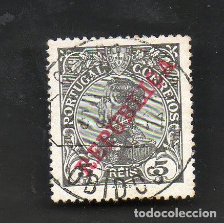 Sellos: FILA 1910 PORTUGAL MARCOFILIA AF-171 YVERT 169 D.MANUEL II SOBRE/REP&Uacute;BLICA OBIDOS