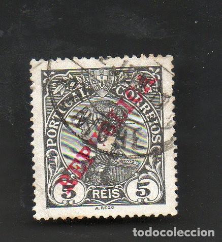 Sellos: FILA 1910 PORTUGAL MARCOFILIA AF-171 YVERT 169 D.MANUEL II SOBRE/REP&Uacute;BLICA PENICHE