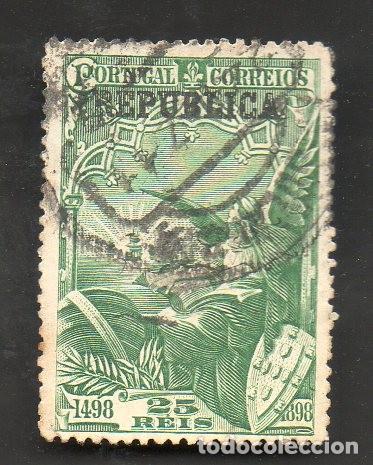 Sellos: FILA 1911 PORTUGAL AF-186 YT 187 CAMINHO PARA INDIA SOBREC/REP&Uacute;BLICA CIRCULADO
