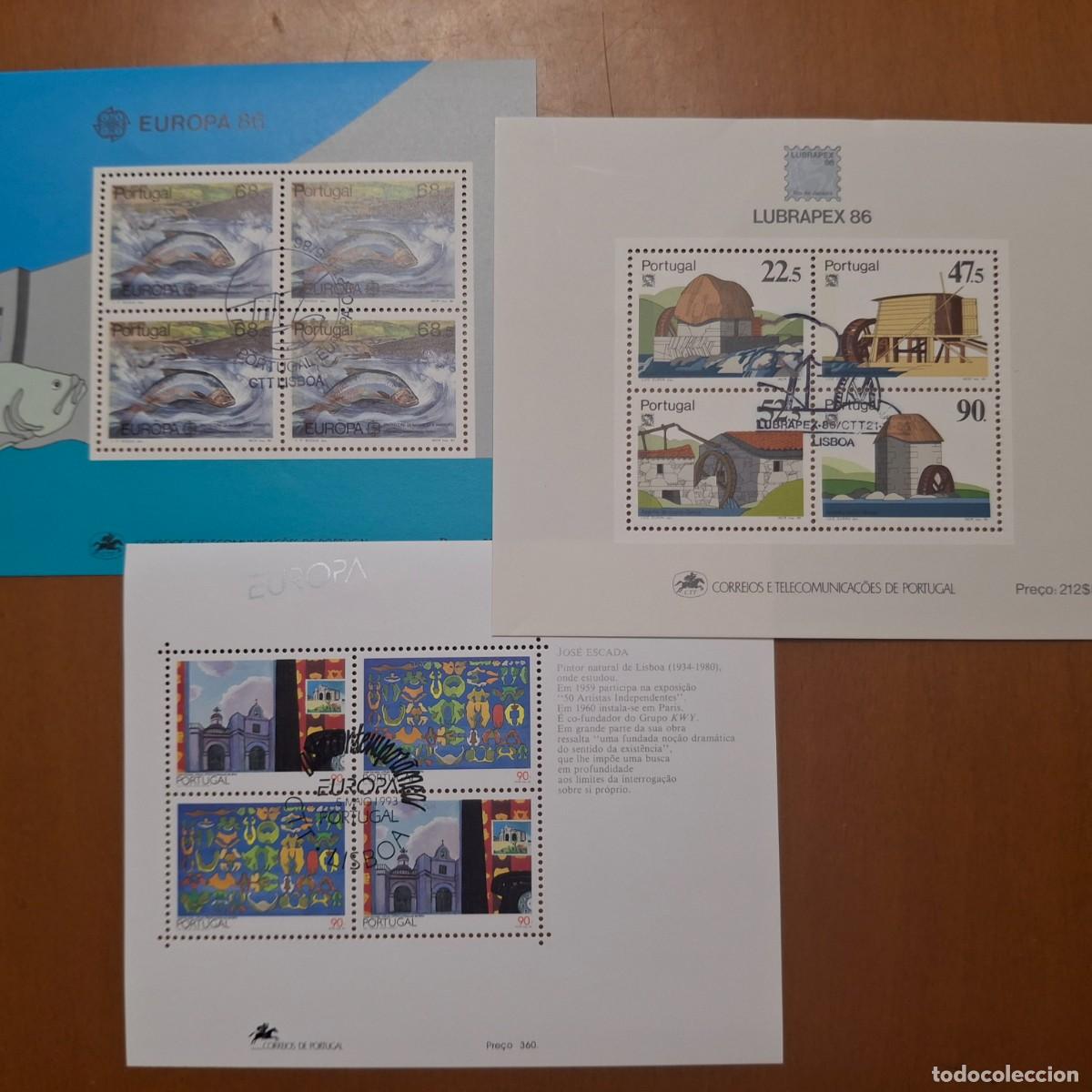 Briefmarken: HB95 HOJITAS BLOQUE de PORTUGAL en usado ideal para tematicas (leer descripcion)