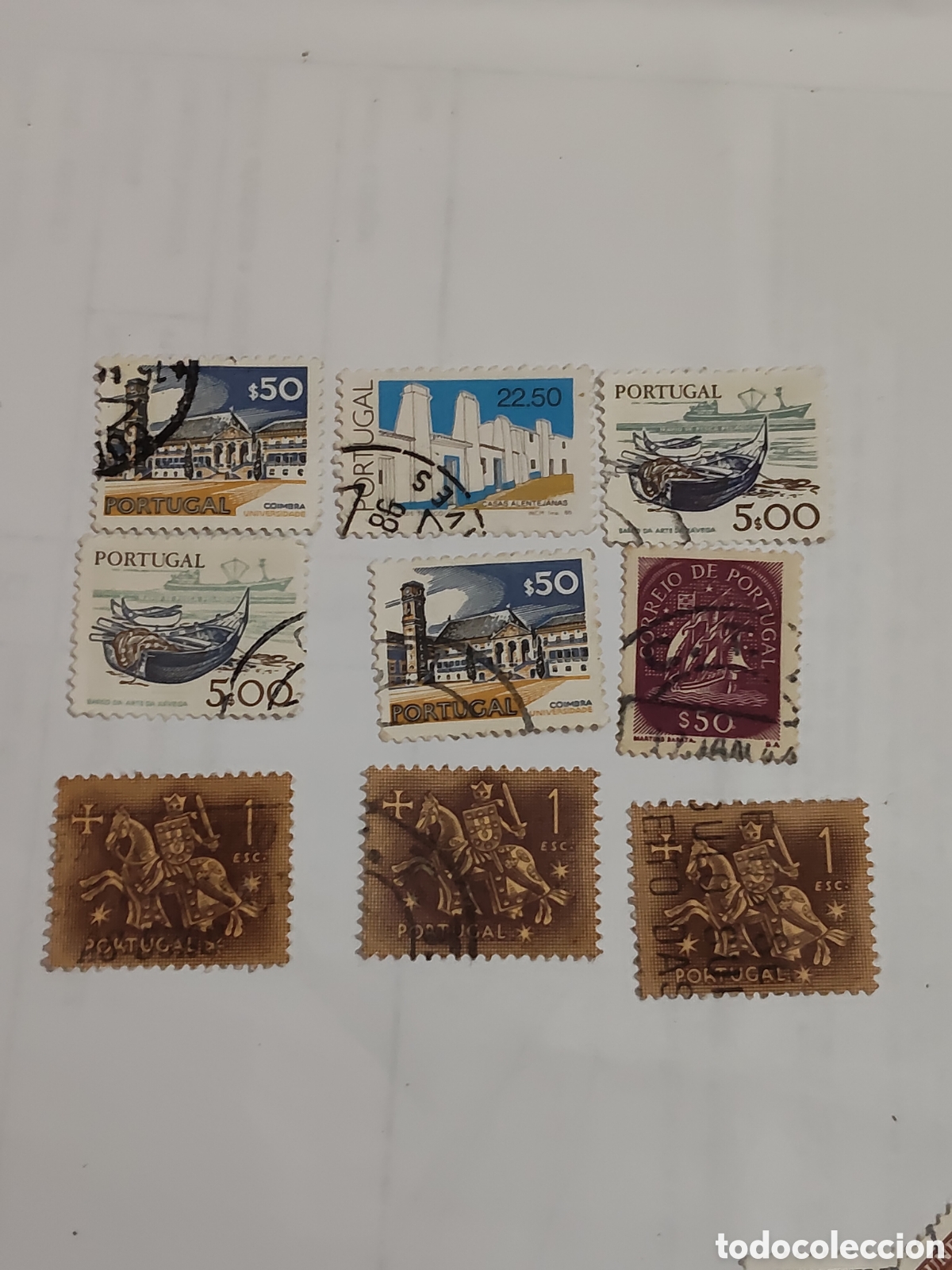 Sellos: 9 sellos variados de Portugal