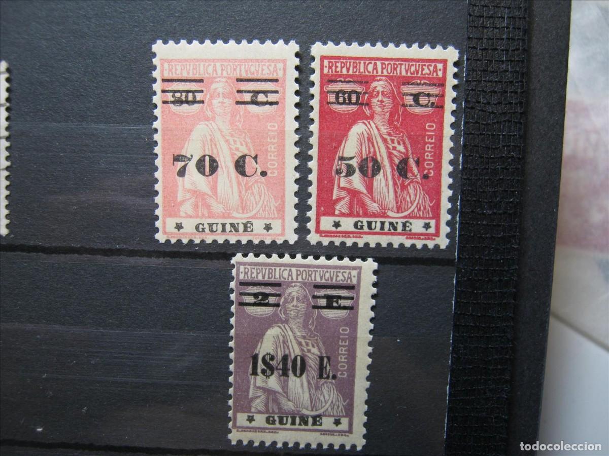Stamps: GUINEA PORTUGUESA PORTUGAL 1931 SERIE YVERT 211/213 MNH** LUJO LEER.