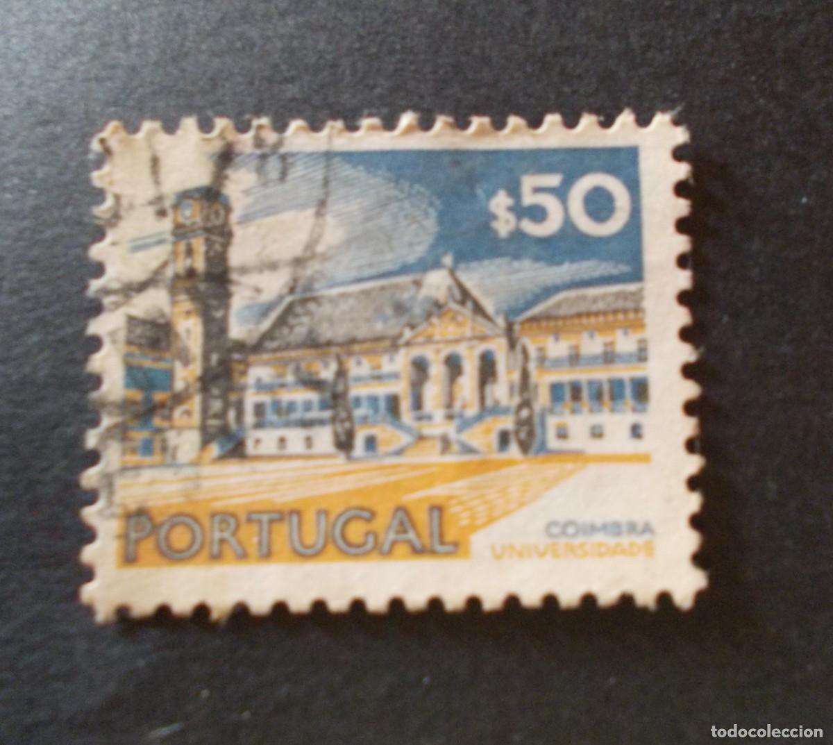 Selos: Sello Portugal 50 Universidade de Coimbra emisi&oacute;n Portugal patrimonio Monumentos Unesco 1972
