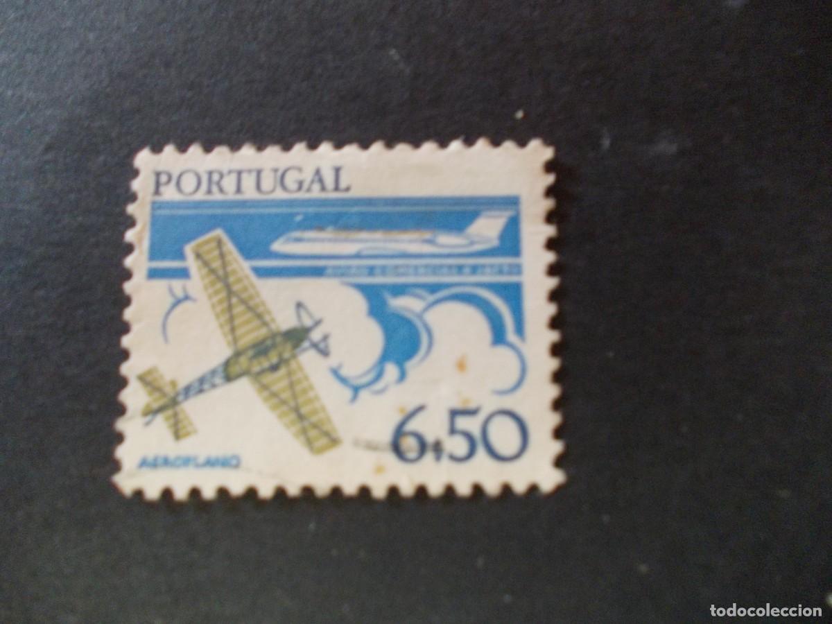 Stamps: Sello Portugal 6$50 Aeroplano emisi&oacute;n aviaci&oacute;n B.A.C. One-Eleven British Aircraft Corporation 1980
