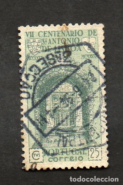 Sellos: FILA 1931 PORTUGAL AF-532 YT 548 MORTE S. ANT&Oacute;NIO CIRCULADO