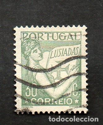 Sellos: FILA 1933-1938 PORTUGAL AF-544 YT 535B LUSIADAS NOVOS VALORES CIRCULADO