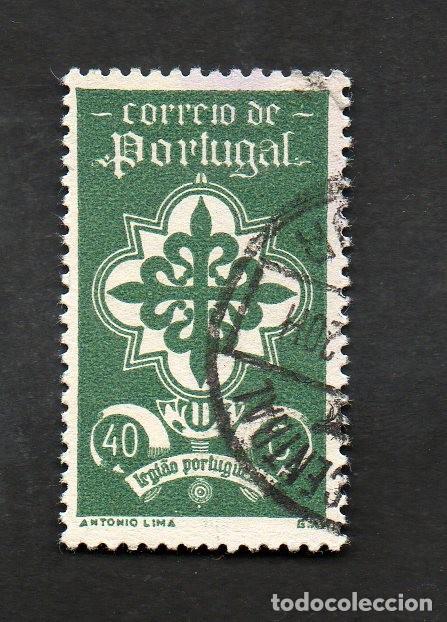 Timbres: FILA 1940 PORTUGAL AF-587 YT 596 LEGI&Atilde;O PORTUGUESA CIRCULADO