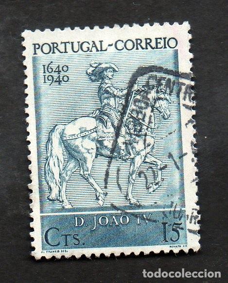 Sellos: FILA 1940 PORTUGAL AF-592 YT 609 RESTAURA&Ccedil;&Atilde;O PORTUGAL CIRCULADO