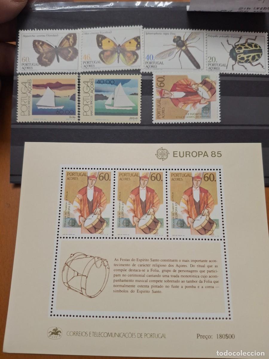 Stamps: HB1455 Sellos ISLAS AZORES PORTUGAL a&ntilde;o 1985 completo en NUEVO sin carne YVERT 358/364** v.c 23.75 &euro;