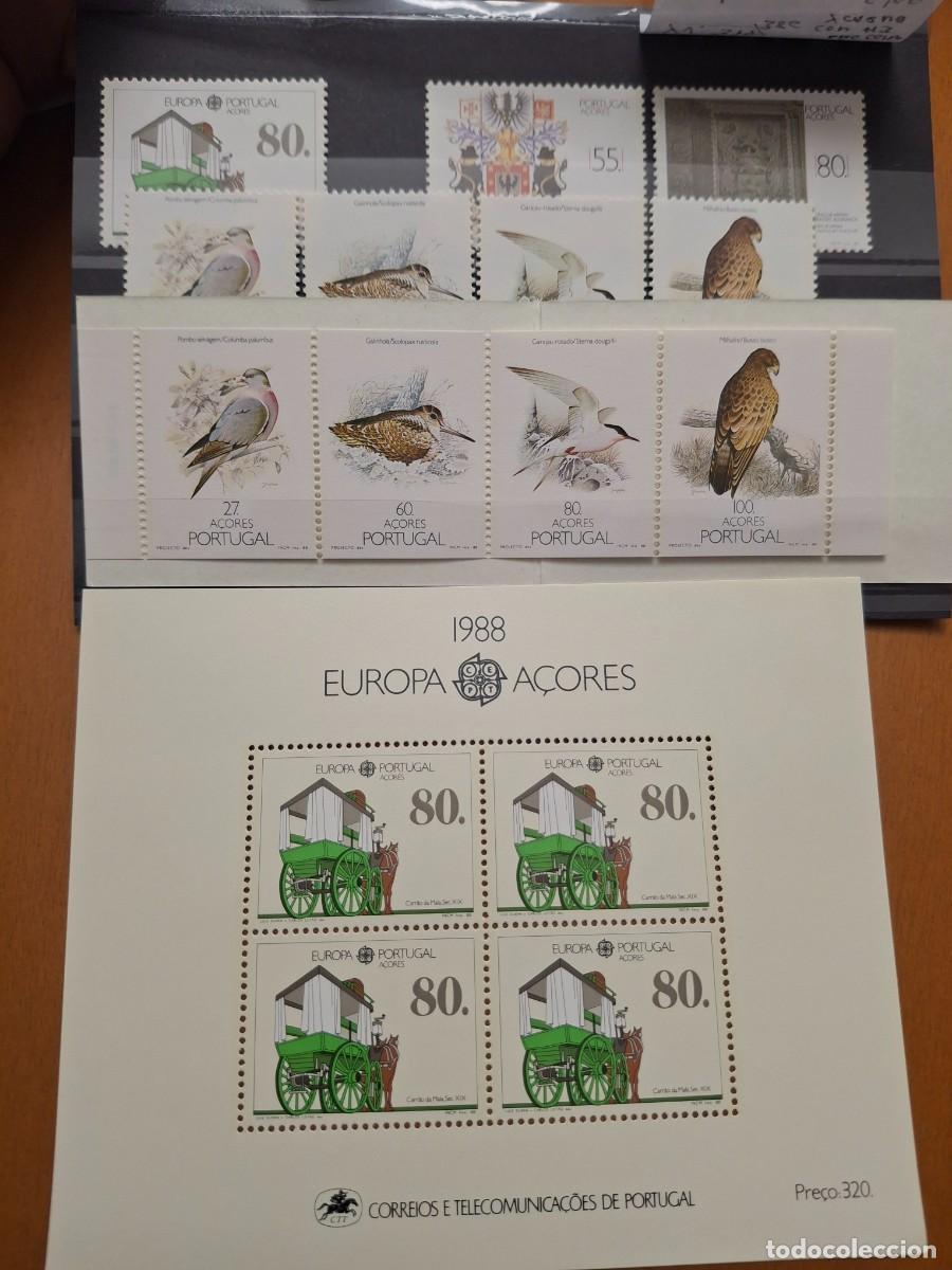 Selos: HB1458 Sellos ISLAS AZORES PORTUGAL a&ntilde;o 1988 completo en NUEVO YVERT 379/386** v.c 42 &euro;