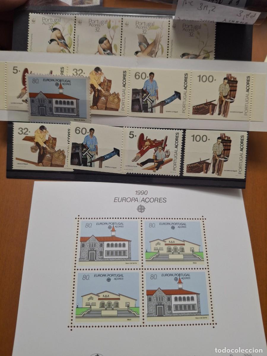 Briefmarken: HB1460 Sellos ISLAS AZORES PORTUGAL a&ntilde;o 1990 completo en NUEVO YVERT 395/404** v.c 34.50 &euro;