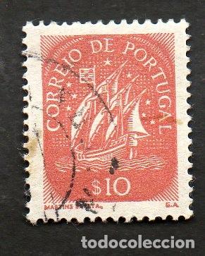 Stamps: FILA 1943 PORTUGAL AF-618 YT 629 CARAVELA CIRCULADO