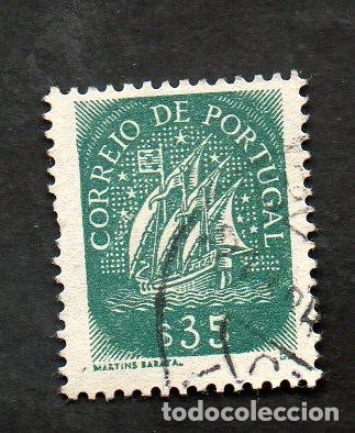 Selos: FILA 1943 PORTUGAL AF-622 YT 633 CARAVELA CIRCULADO