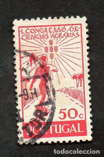 Briefmarken: FILA 1943 PORTUGAL AF-635 YT 646 CONGRESSO CI&Ecirc;NCIAS AGRARIAS CIRCULADO