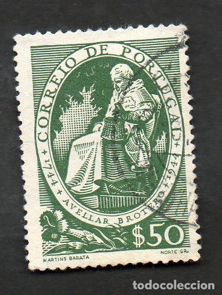 Stamps: FILA 1944 PORTUGAL AF-641 YT 652 F&Eacute;LIX AVELAR BROTERO CIRCULADO