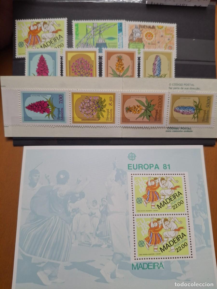 Selos: HB1490 Sellos MADEIRA a&ntilde;o 1981** completo en NUEVO con hojitas bloque y carne YVERT 75/81 v.c. 23 &euro;