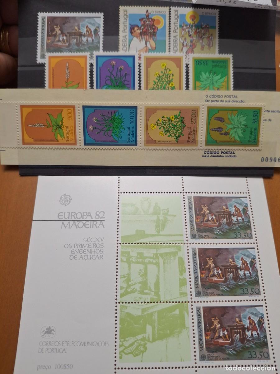 Selos: HB1491 Sellos MADEIRA a&ntilde;o 1982** completo en NUEVO con hojitas bloque y carne YVERT 82/88 v.c. 31 &euro;