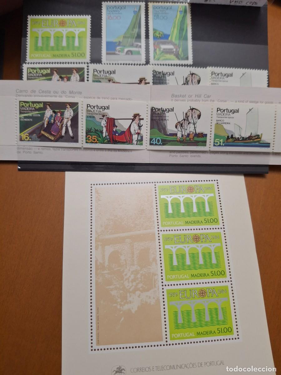 Selos: HB1493 Sellos MADEIRA a&ntilde;o 1984** completo en NUEVO con hojita bloque y carne YVERT 95/101 v.c. 33 &euro;