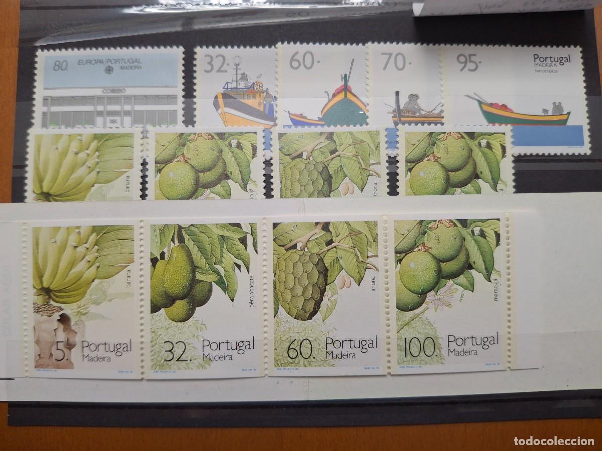 Selos: HB1499 Sellos MADEIRA a&ntilde;o 1990** completo en NUEVO sin hojita bloque con carne YVERT 140/149 v.c 21&euro;