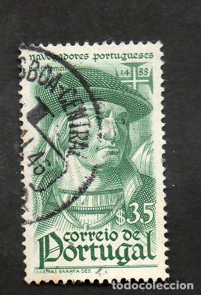 Stamps: FILA 1945 PORTUGAL AF-646 YT 657 NAVEGADORES PORTUGUESES CIRCULADO