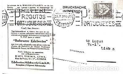 Sellos: Portugal & Vista del Lago Seealp, Pintura de R.Reschreiter,, PUB Babeurre Wedelweiss, Lisboa 1931 (3