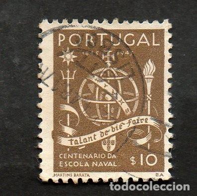 Sellos: FILA 1945 PORTUGAL AF-660 YT 671 CENTEN&Aacute;RIO ESCOLA NAVAL CIRCULADO