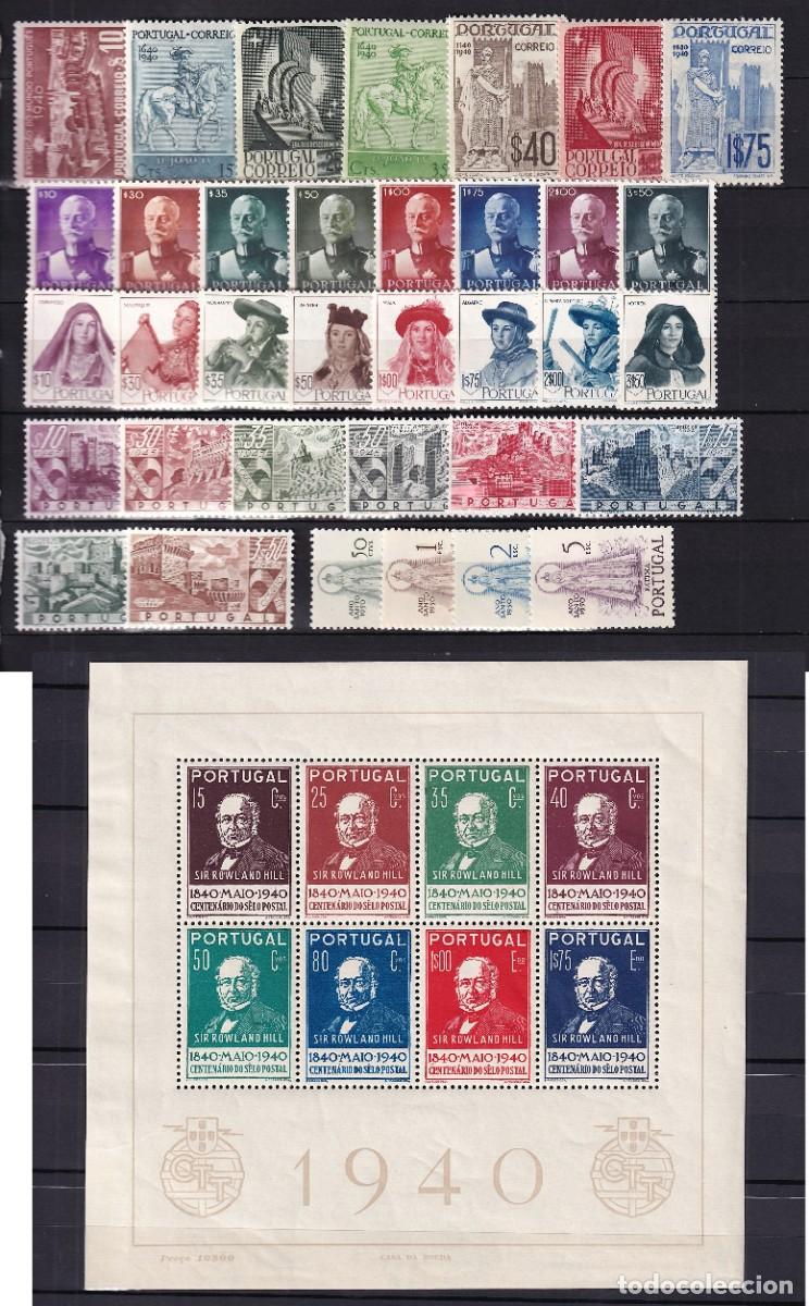 Selos: Portugal, 1940- Conjunto de series completas y Hojas bloque, [SIN FIJASELLOS / Cat.+900&euro;]