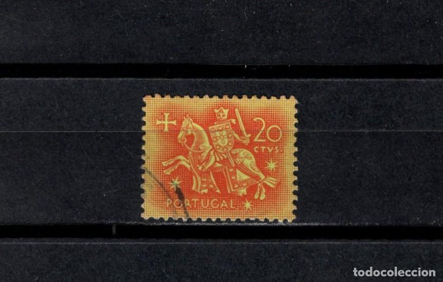 Briefmarken: Sello usado. Escudo del rey Dinis. 20 centavos. 1953. Yvert 776.