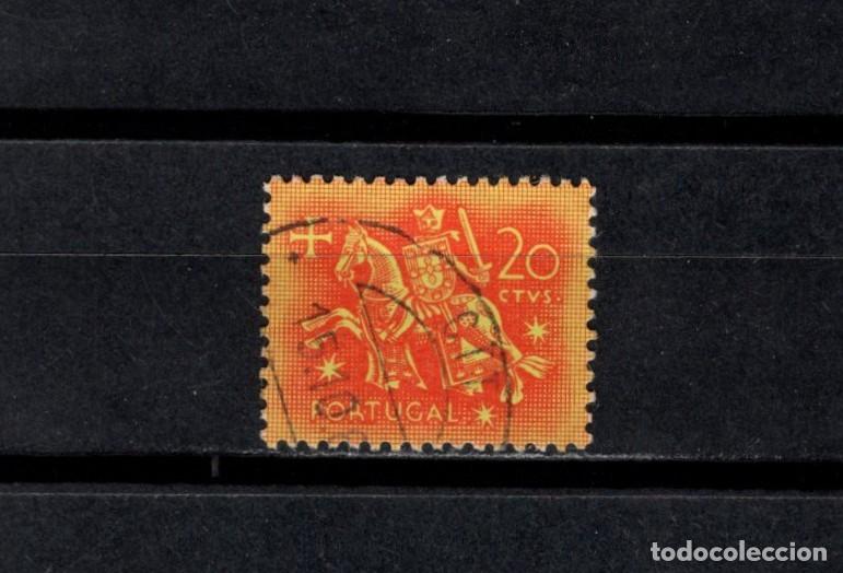 Stamps: Sello usado. Escudo del rey Dinis. 20 centavos. 1953. Yvert 776.