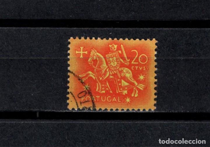 Sellos: Sello usado. Escudo del rey Dinis. 20 centavos. 1953. Yvert 776.