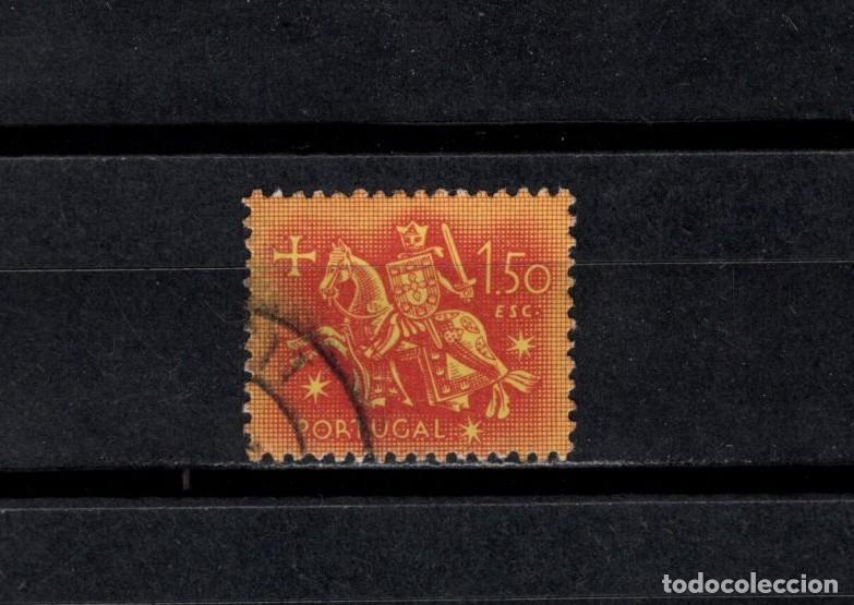 Stamps: Sello usado. Escudo del rey Dinis. 1,50 escudos. 1953. Yvert 781.