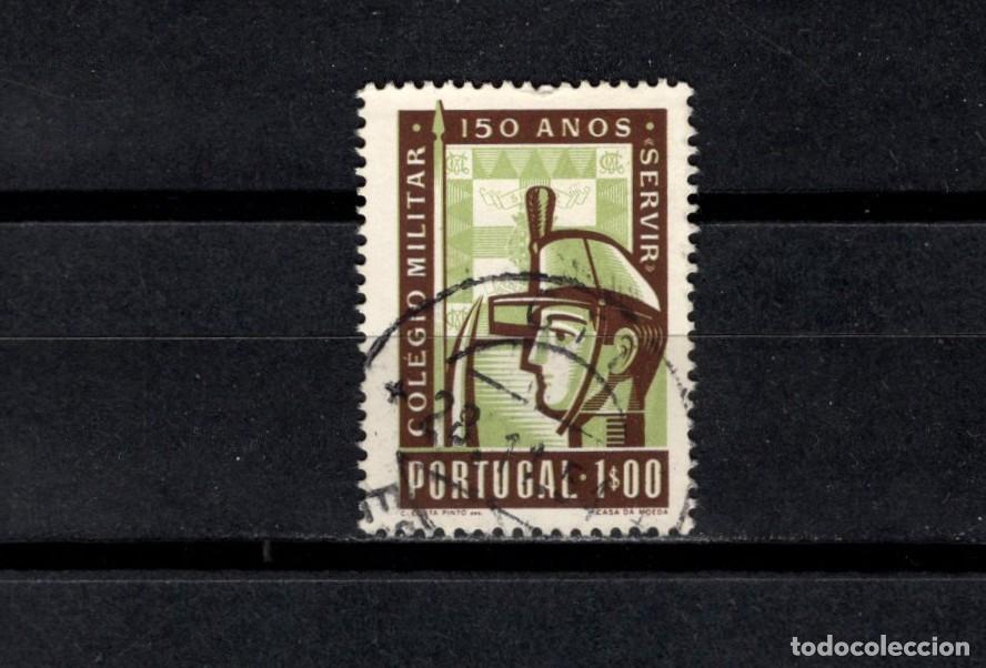 Stamps: Sello usado. CL Aniversario Academia Militar. 1 escudo. 1954. Yvert 811.