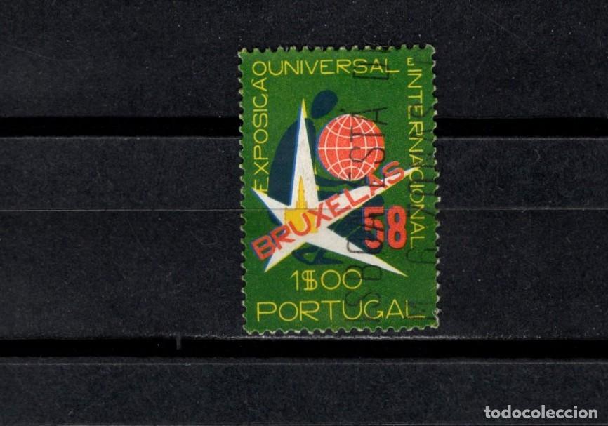 Timbres: Sello usado. Exposici&oacute;n Universal Bruselas 85. 1 escudo. 1958. Yvert 843.