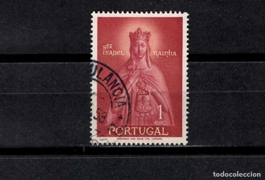 Timbres: Sello usado. Santa Isabel Reina de Portugal. 1 escudo. 1958- Yvert 845.
