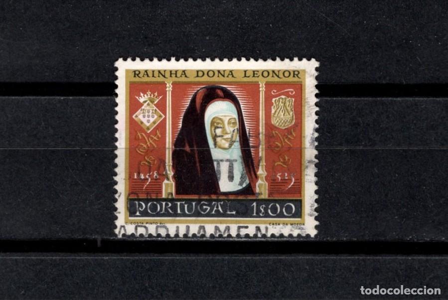 Timbres: Sello usado. V Centenario nacimiento Reina Leonor. 1 escudo. 1958. Yvert 853.