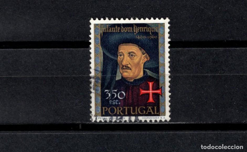 Timbres: Sello usado. V Centenario muerte Enrique El Navegante. 3,50 escudos- 1960. Yvert 875.