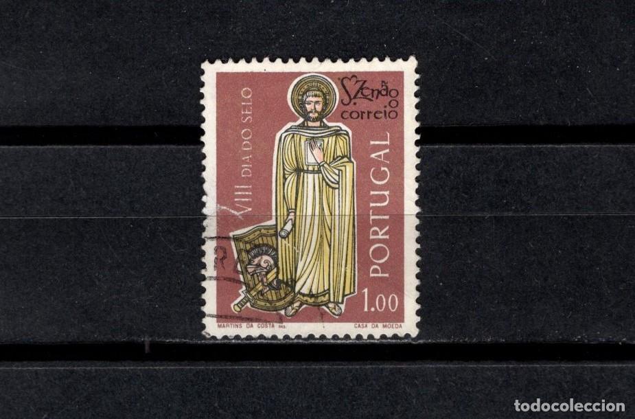 Briefmarken: Sello usado. Dia del Sello. San Zen&oacute;n de Verona. 1 escudo. 1962. Yvert 911.