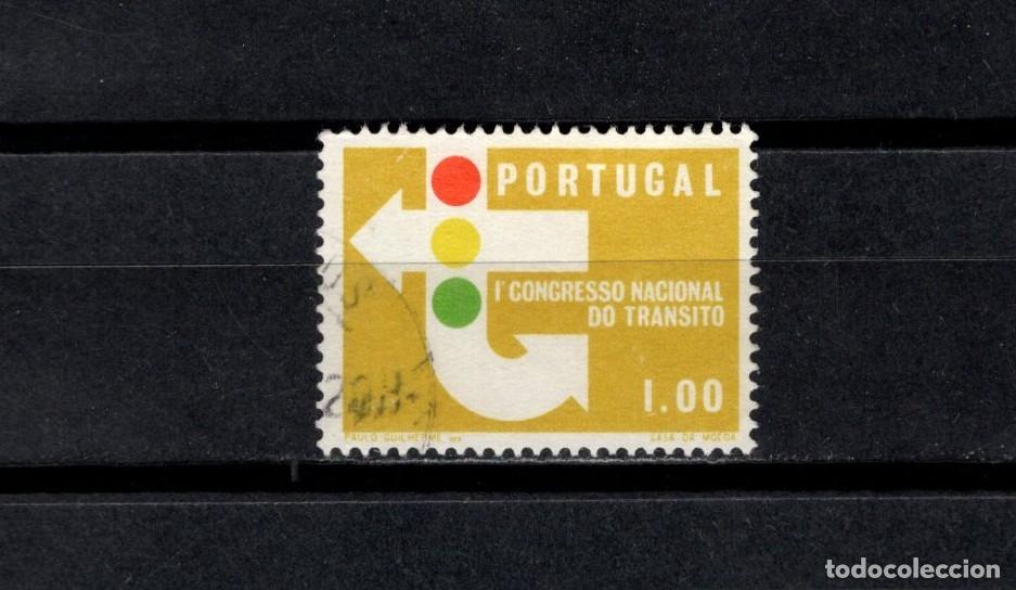 Sellos: Sello usado. Congreso nacional sobre seguridad vial. 1 escudo. 1965. Yvert 955.