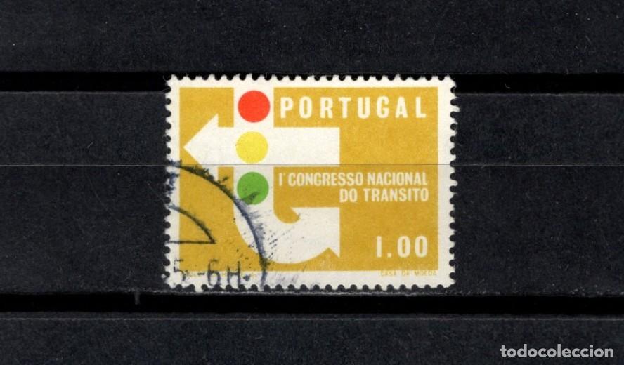 Stamps: Sello usado. Congreso nacional sobre seguridad vial. 1 escudo. 1965. Yvert 955.