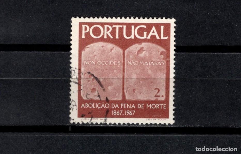 Sellos: Sello usado. 100 Aniv&ordm; Abolicion pena de muerte. 2 escudos. 1967. Yvert 1028.
