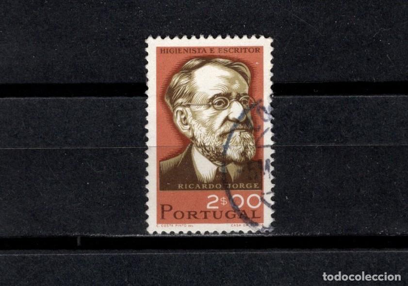 Sellos: Sello usado. Ricardo Jorge, 1858-1938. Higienista y psic&oacute;logo. 2 escudos. 1966. Yvert 1000.
