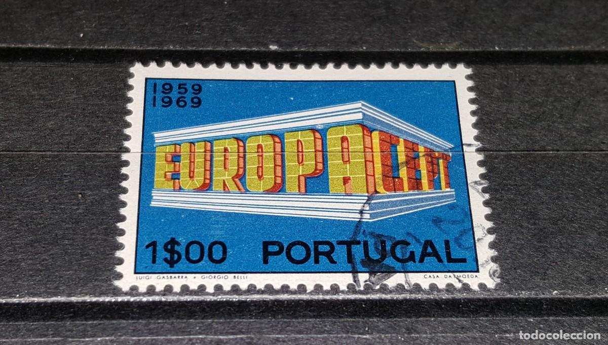 Selos: Sello usado. Emisi&oacute;n Europa 1969. 1 escudo. 1969. Yvert 1051.