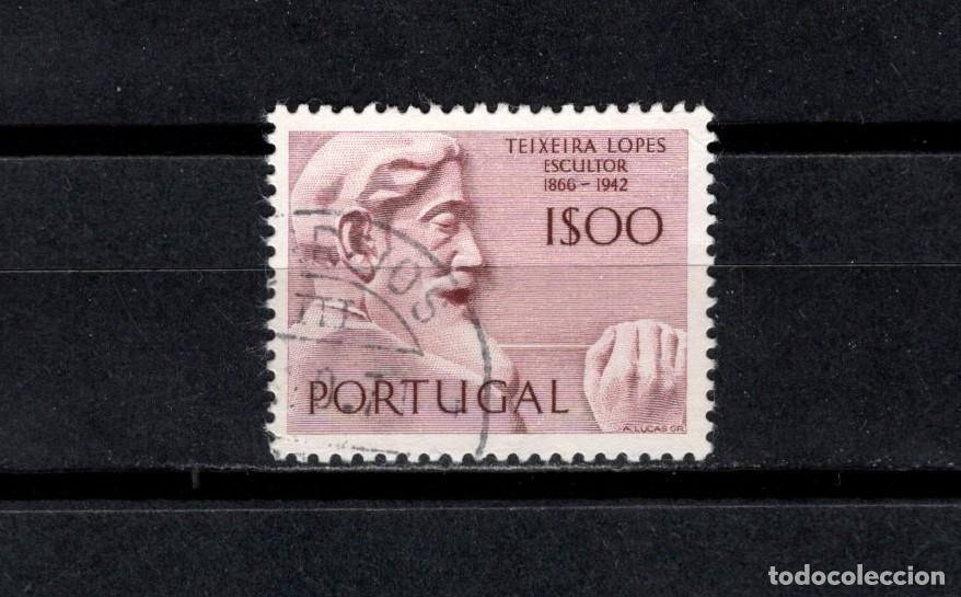Sellos: Sello usado. Escultores. Teixeira Lopes, 1866-1942. 1 escudo. 1971. Yvert 1111.