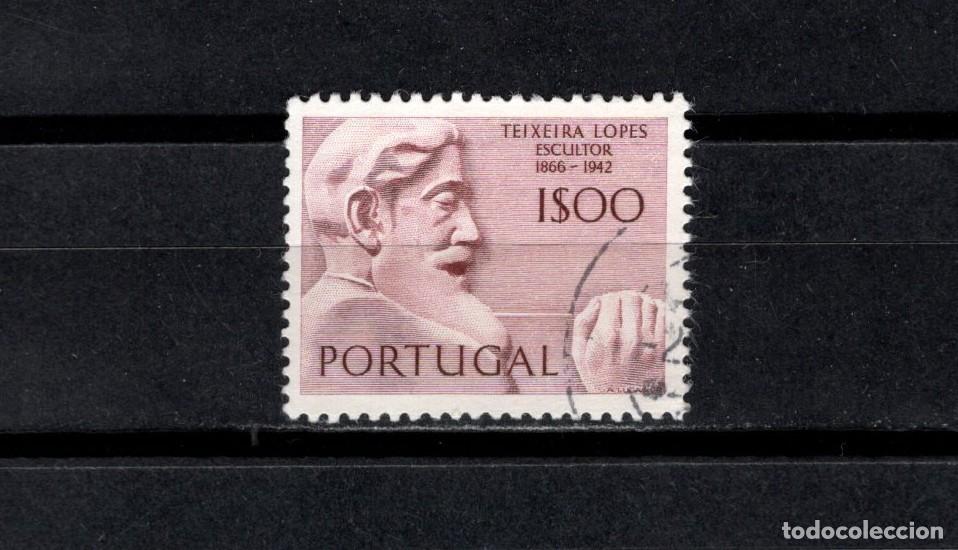 Sellos: Sello usado. Escultores. Teixeira Lopes, 1866-1942. 1 escudo. 1971. Yvert 1111.