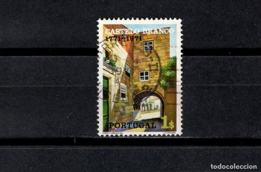 Sellos: Sello usado. Bicentenario Fundaci&oacute;n de Castelo Branco. 1 escudo. 1971. Yvert 1123.